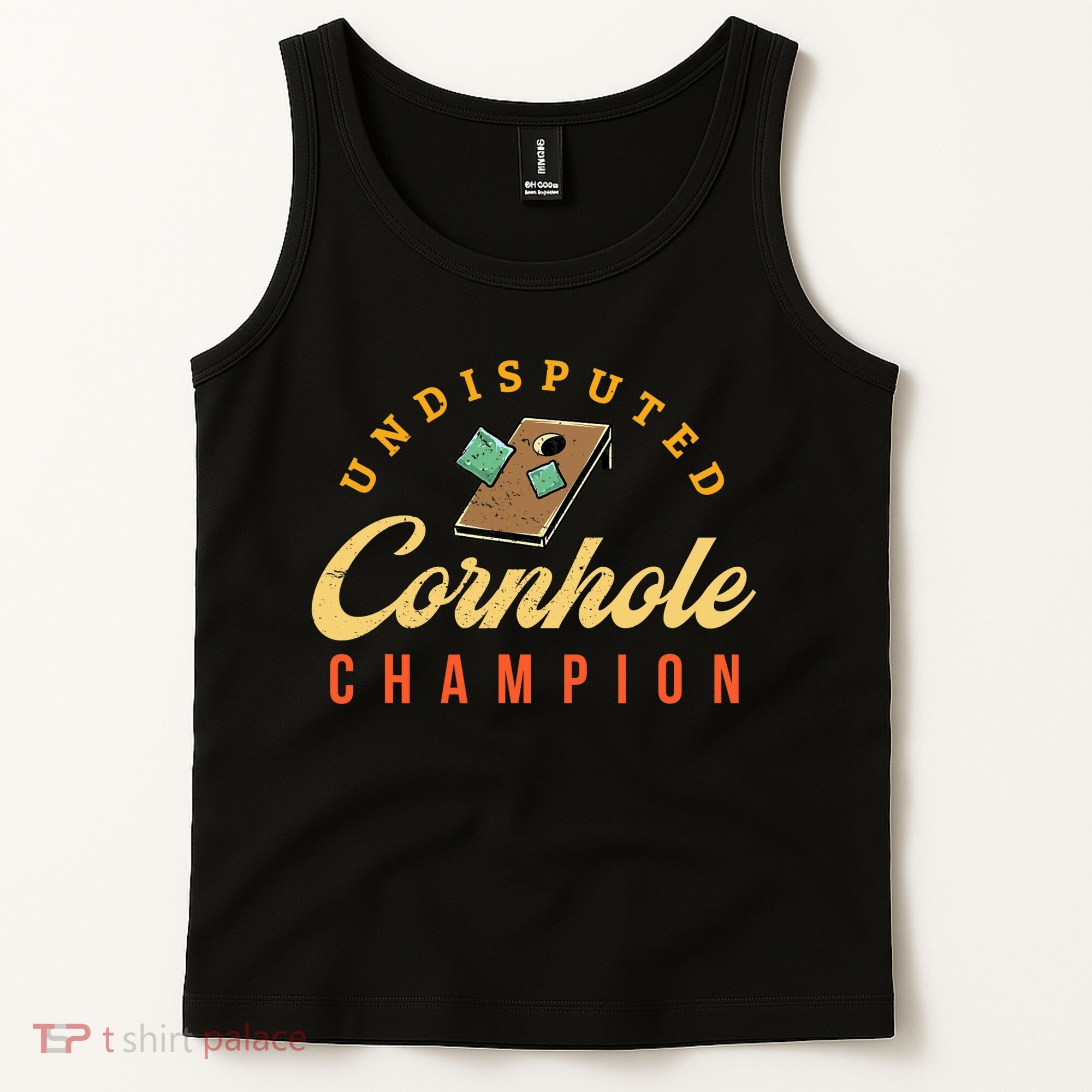 Tournament Win Cornhole Champion Corn Hole Champ Toss Game Tank Top