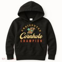Tournament Win Cornhole Champion Corn Hole Champ Toss Game Kids Hoodie thumb 0