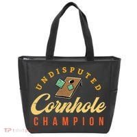Tournament Win Cornhole Champion Corn Hole Champ Toss Game Tote Bag thumb 0