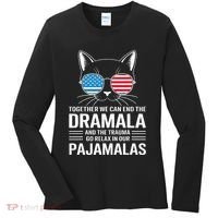 Together We Can End The Dramala And The Trauma And Go Relax Women's Long Sleeve Shirt thumb 0