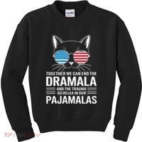 Together We Can End The Dramala And The Trauma And Go Relax Kids Sweatshirt thumb 0