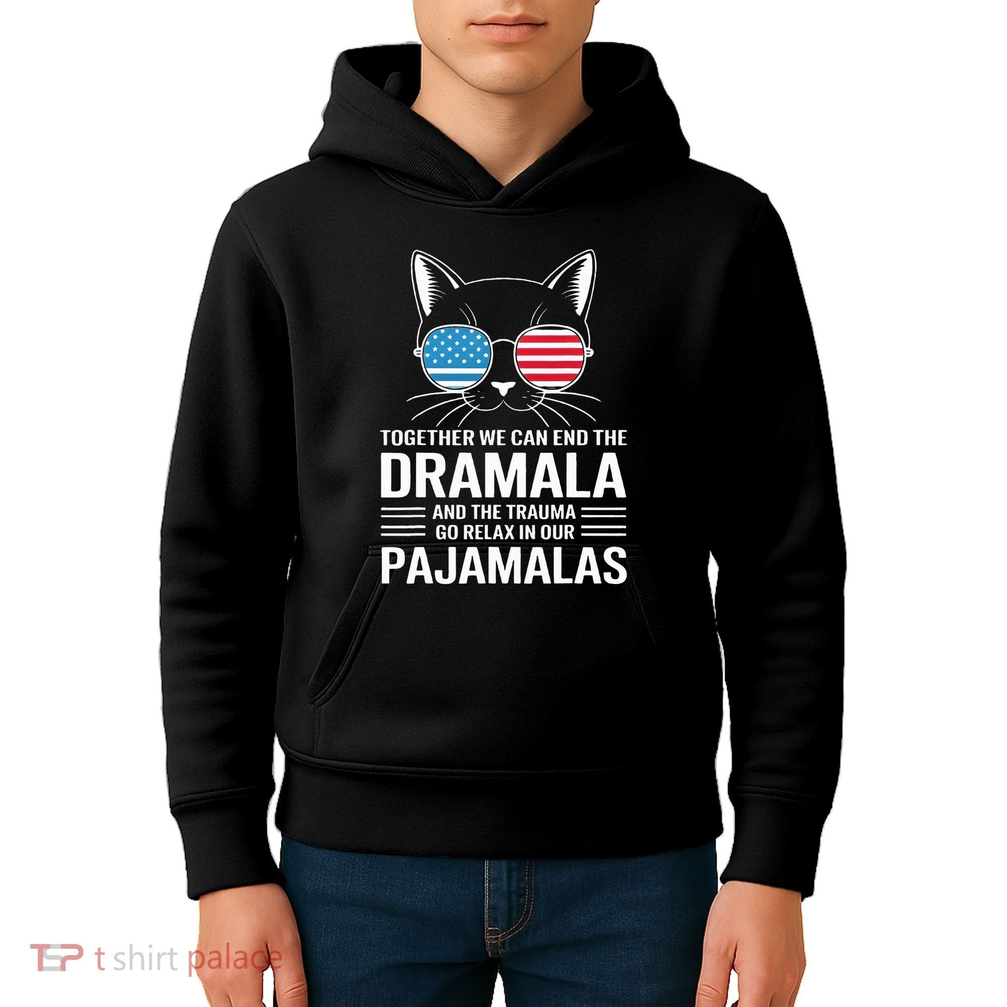 Together We Can End The Dramala And The Trauma And Go Relax Kids Hoodie