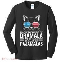 Together We Can End The Dramala And The Trauma And Go Relax Kids Long Sleeve Shirt thumb 0