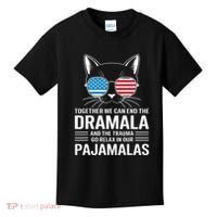 Together We Can End The Dramala And The Trauma And Go Relax Kids T-Shirt thumb 0