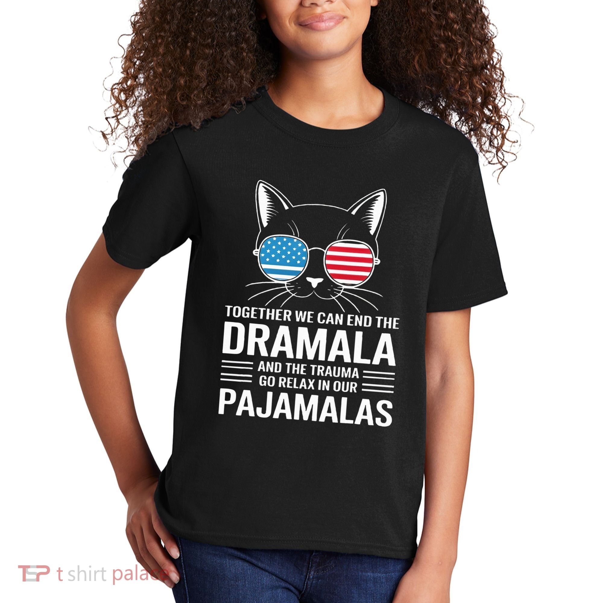 Together We Can End The Dramala And The Trauma And Go Relax Kids T-Shirt