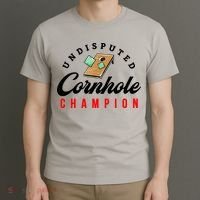Tournament Win Cornhole Champion Corn Hole Champ T-Shirt thumb 3