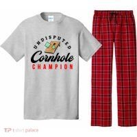 Tournament Win Cornhole Champion Corn Hole Champ Pajama Set thumb 0
