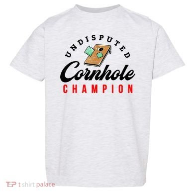 Tournament Win Cornhole Champion Corn Hole Champ Toddler T-Shirt