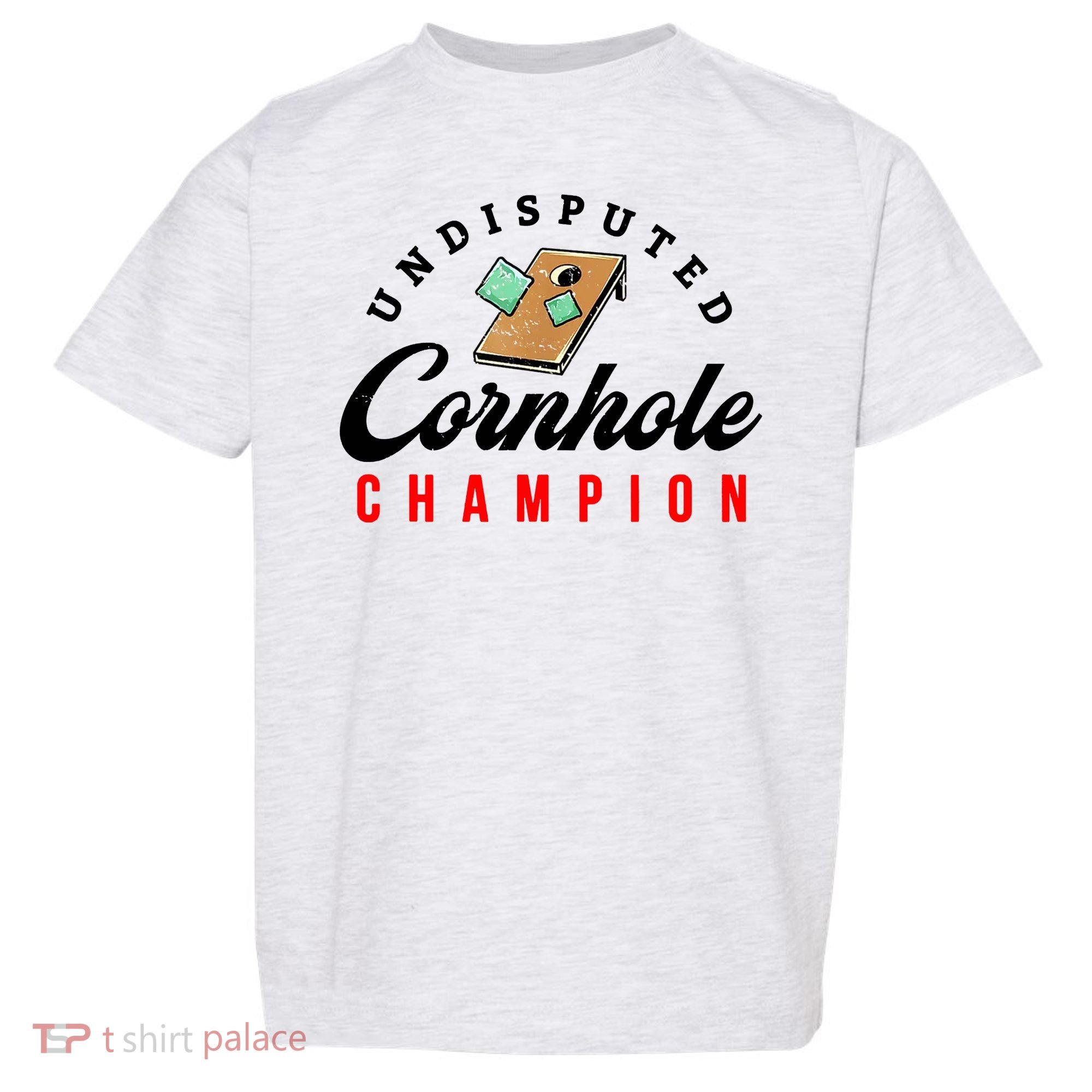 Tournament Win Cornhole Champion Corn Hole Champ Toddler T-Shirt