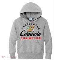 Tournament Win Cornhole Champion Corn Hole Champ Kids Hoodie thumb 0