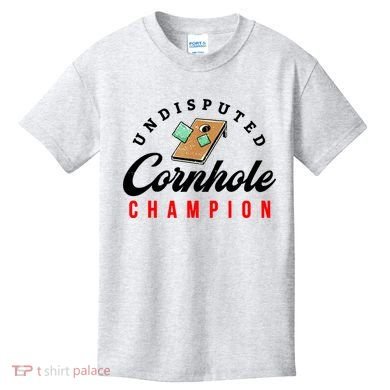 Tournament Win Cornhole Champion Corn Hole Champ Kids T-Shirt