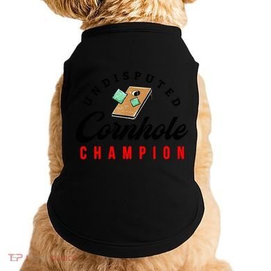 Tournament Win Cornhole Champion Corn Hole Champ Doggie Tank