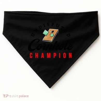 Tournament Win Cornhole Champion Corn Hole Champ USA-Made Doggie Bandana