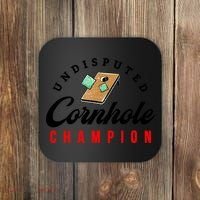 Tournament Win Cornhole Champion Corn Hole Champ Coaster thumb 0