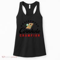 Tournament Win Cornhole Champion Corn Hole Champ Women's Tank Top thumb 0