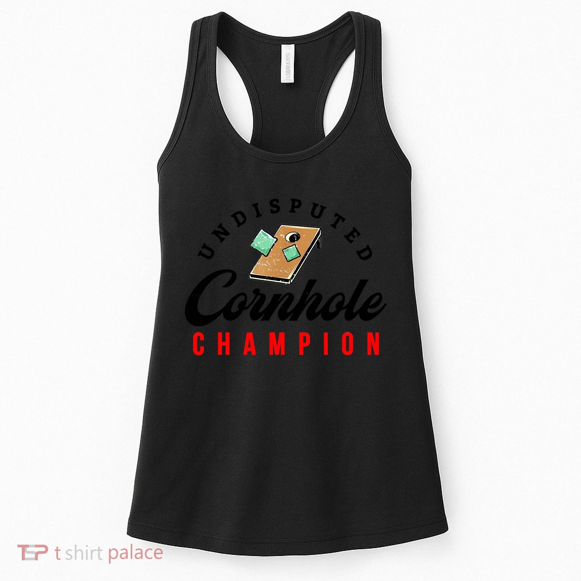 Tournament Win Cornhole Champion Corn Hole Champ Women's Tank Top