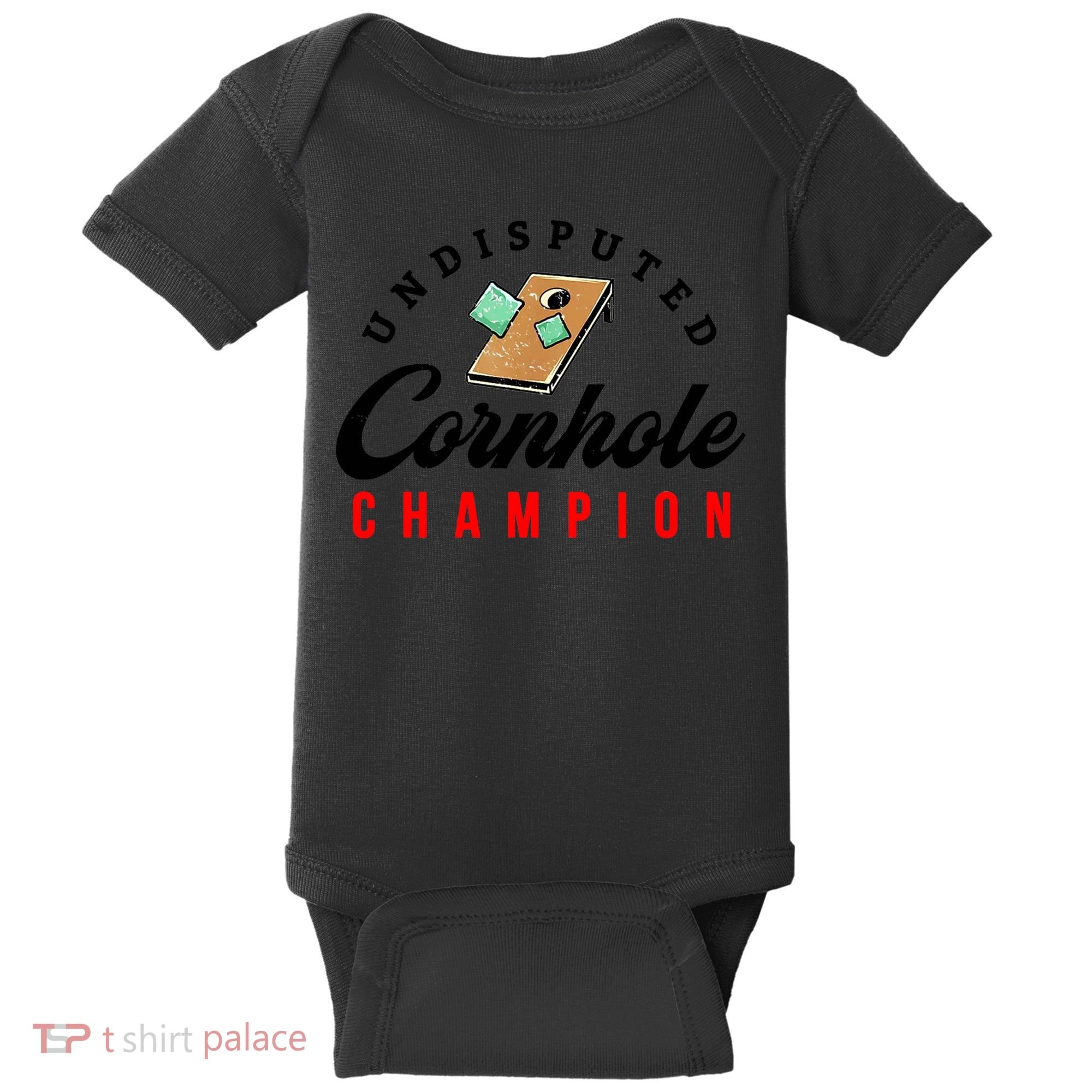 Tournament Win Cornhole Champion Corn Hole Champ Baby Bodysuit
