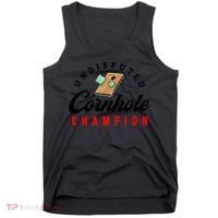 Tournament Win Cornhole Champion Corn Hole Champ Tank Top thumb 0