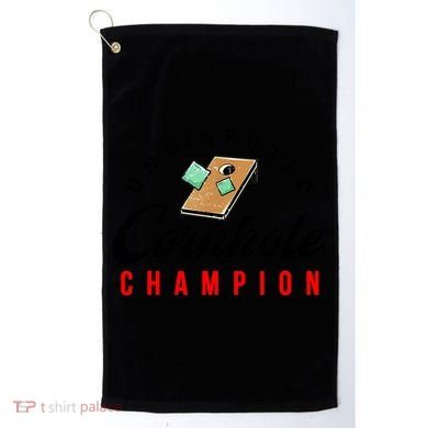 Tournament Win Cornhole Champion Corn Hole Champ Golf Towel