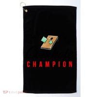 Tournament Win Cornhole Champion Corn Hole Champ Golf Towel thumb 0