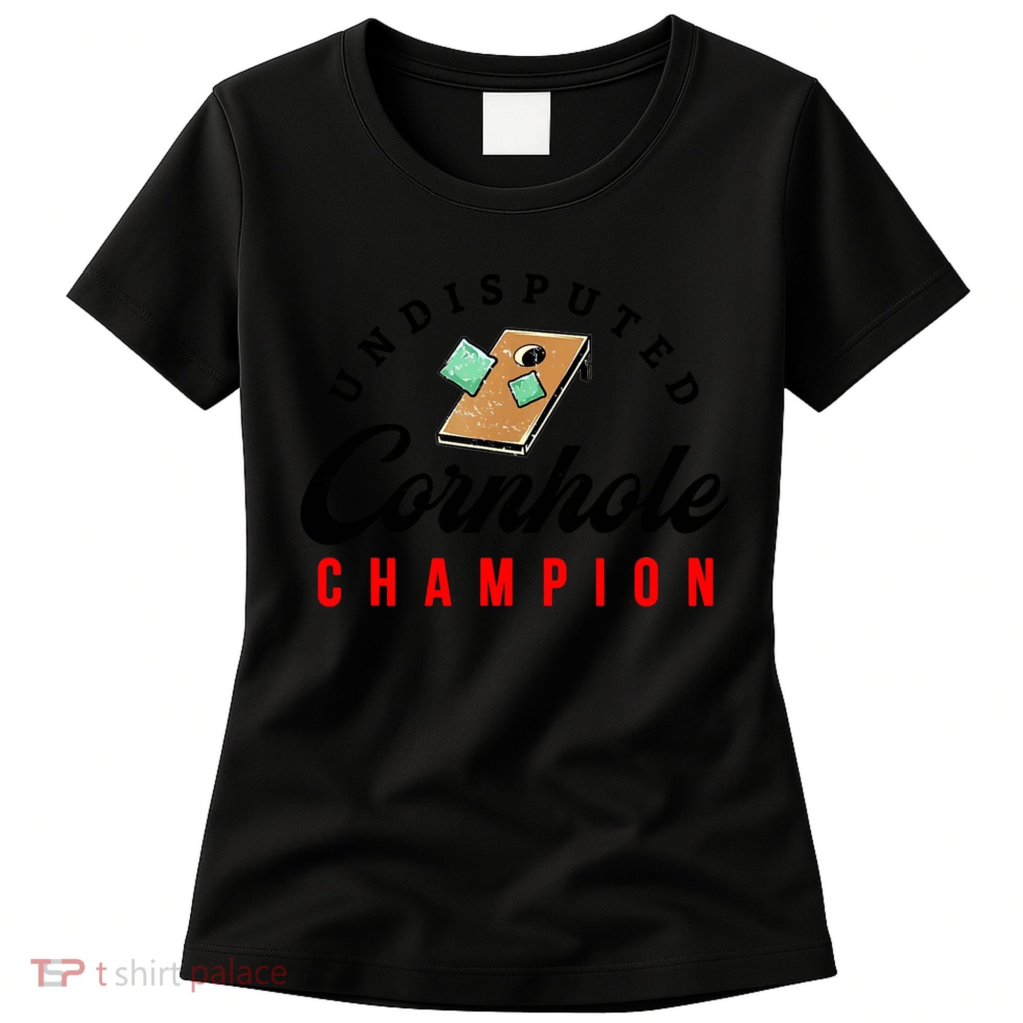Tournament Win Cornhole Champion Corn Hole Champ Women's T-Shirt
