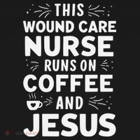 This Wound Care Nurse Runs On Coffee And Jesus Ornament thumb 1