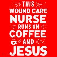 This Wound Care Nurse Runs On Coffee And Jesus Santa Hat thumb 1