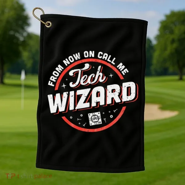 Tech Wizard Computer Repair & It Support Golf Towel