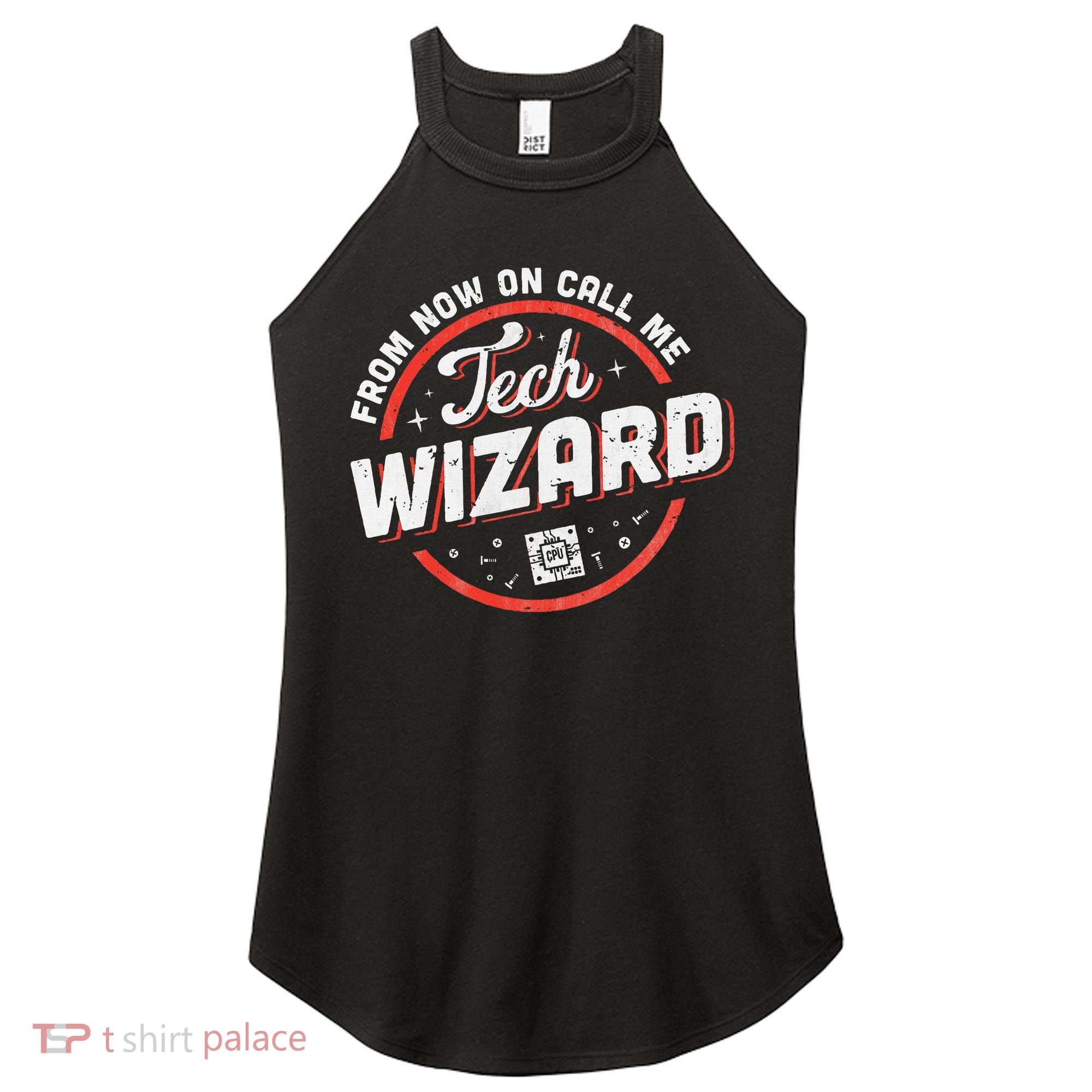 Tech Wizard Computer Repair & It Support Women's Perfect Tri Rocker Tank