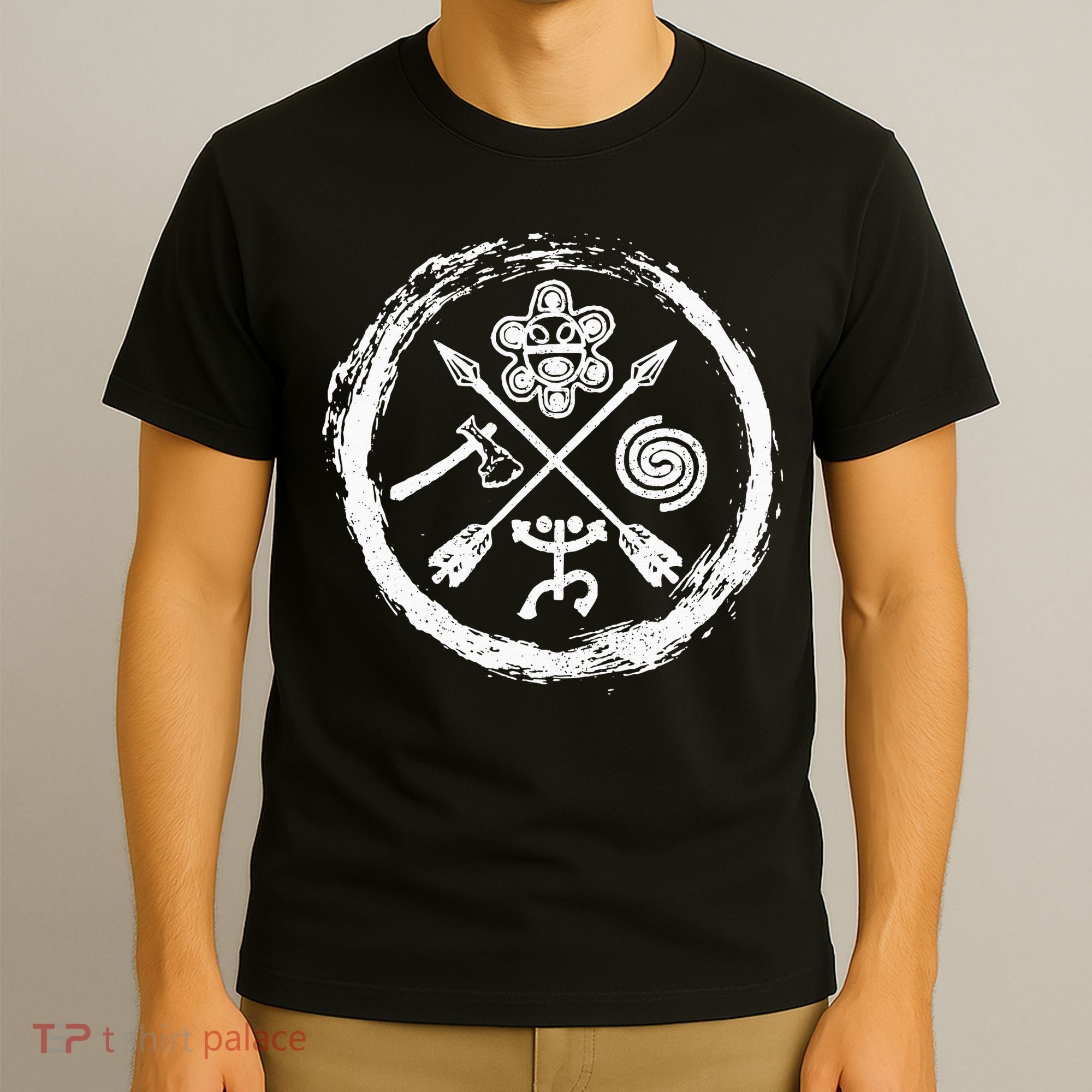 Taino Warrior Coqui Sun Puerto Rico Taina Boricua Boriken T-Shirt