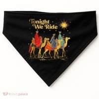 Tonight We Christmas Ride With Camel Ride Christian USA-Made Doggie Bandana thumb 0
