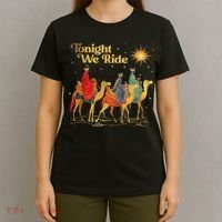 Tonight We Christmas Ride With Camel Ride Christian T-Shirt thumb 4