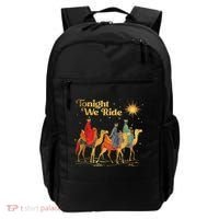 Tonight We Christmas Ride With Camel Ride Christian Backpack thumb 0