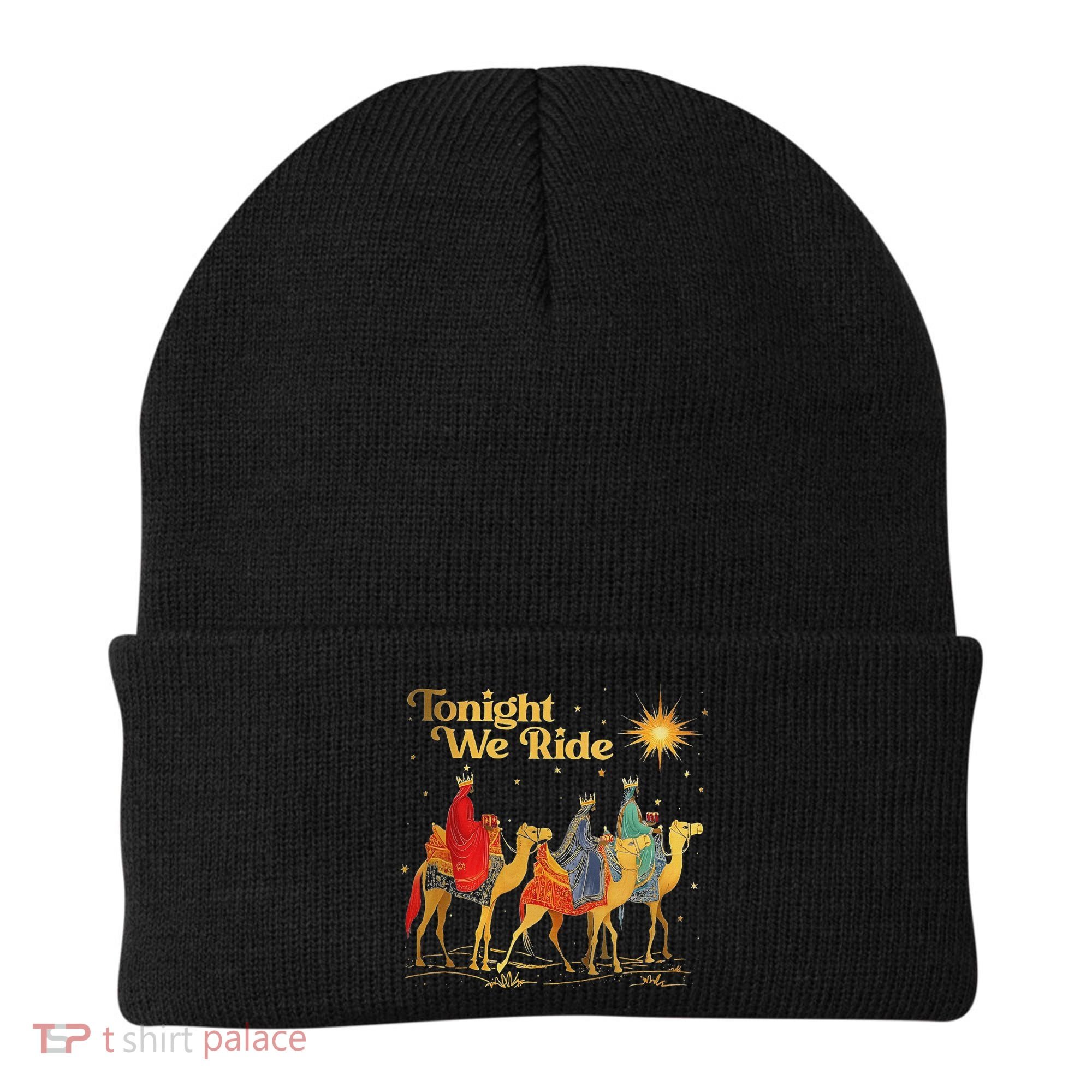 Tonight We Christmas Ride With Camel Ride Christian Beanie