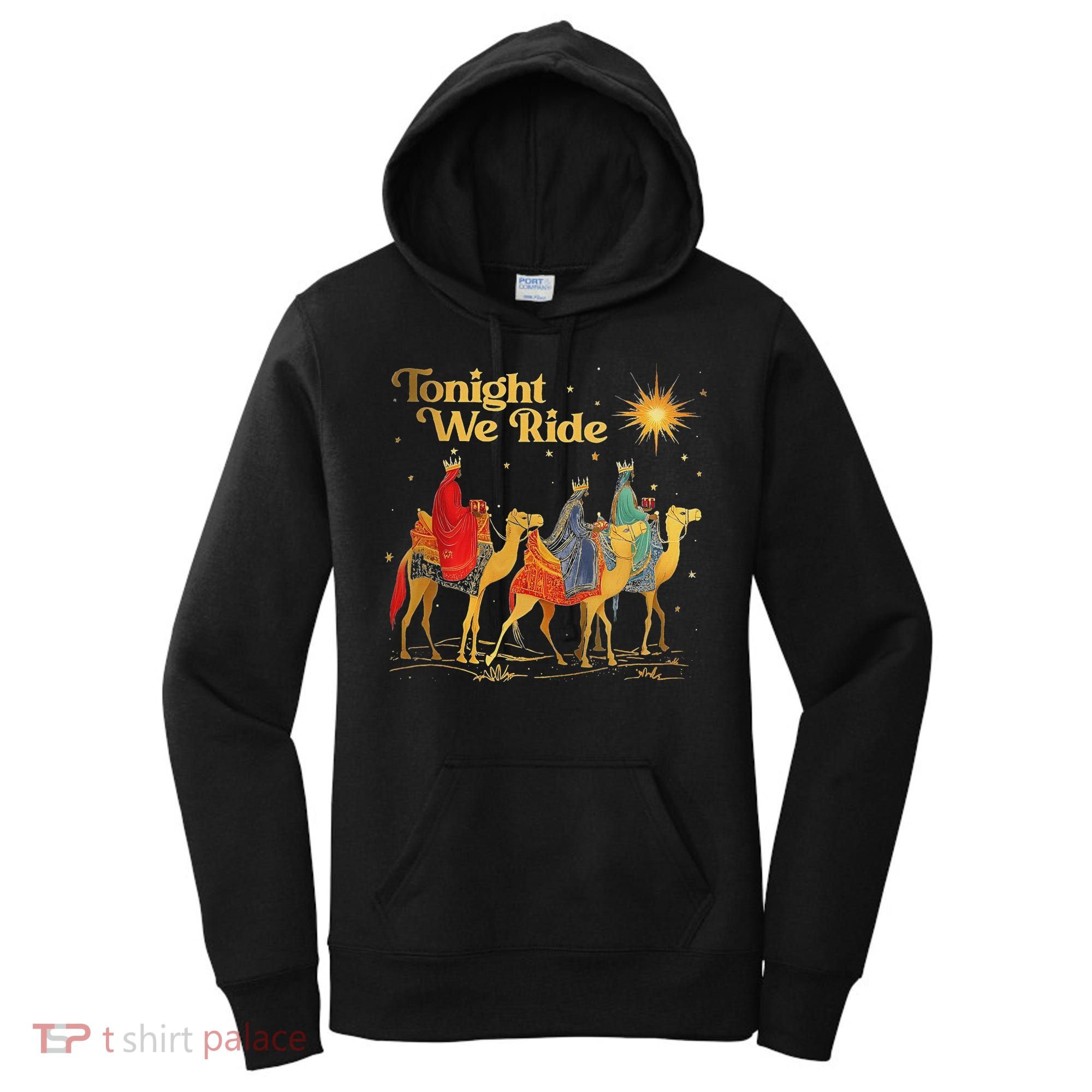 Tonight We Christmas Ride With Camel Ride Christian Women's Hoodie