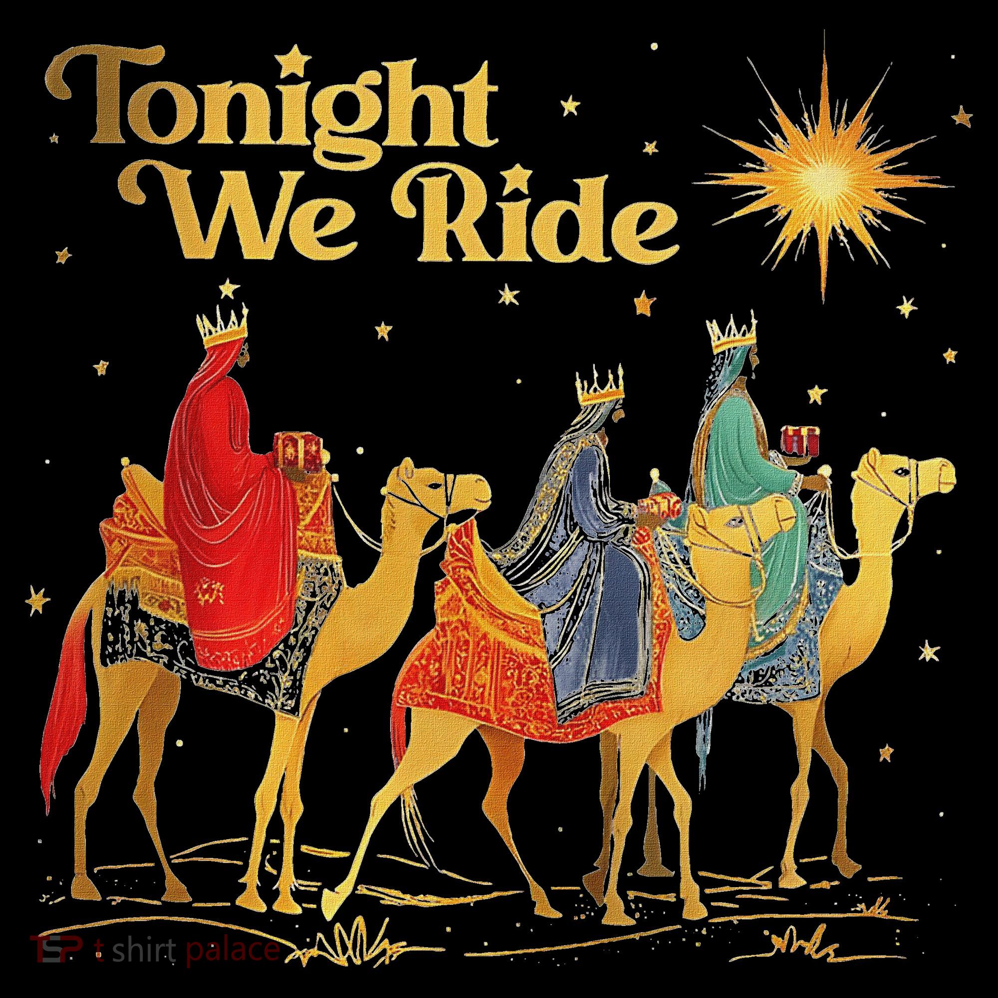 Tonight We Christmas Ride With Camel Ride Christian Women's Hoodie
