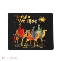 Tonight We Christmas Ride With Camel Ride Christian Mousepad thumb 0