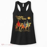 Tonight We Christmas Ride With Camel Ride Christian Women's Tank Top thumb 0