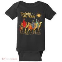 Tonight We Christmas Ride With Camel Ride Christian Baby Bodysuit thumb 0