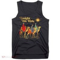 Tonight We Christmas Ride With Camel Ride Christian Tank Top thumb 0
