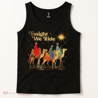 Tonight We Christmas Ride With Camel Ride Christian Tank Top thumb 2
