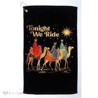 Tonight We Christmas Ride With Camel Ride Christian Golf Towel thumb 0