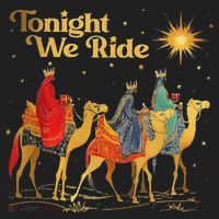 Tonight We Christmas Ride With Camel Ride Christian Golf Towel thumb 3