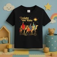 Tonight We Christmas Ride With Camel Ride Christian Toddler T-Shirt thumb 3