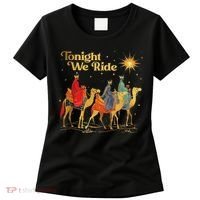 Tonight We Christmas Ride With Camel Ride Christian Women's T-Shirt thumb 0