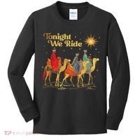 Tonight We Christmas Ride With Camel Ride Christian Kids Long Sleeve Shirt thumb 0
