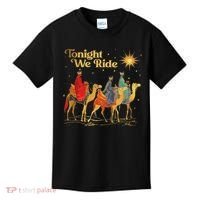 Tonight We Christmas Ride With Camel Ride Christian Kids T-Shirt thumb 0