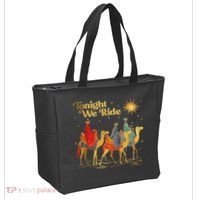 Tonight We Christmas Ride With Camel Ride Christian Tote Bag thumb 2