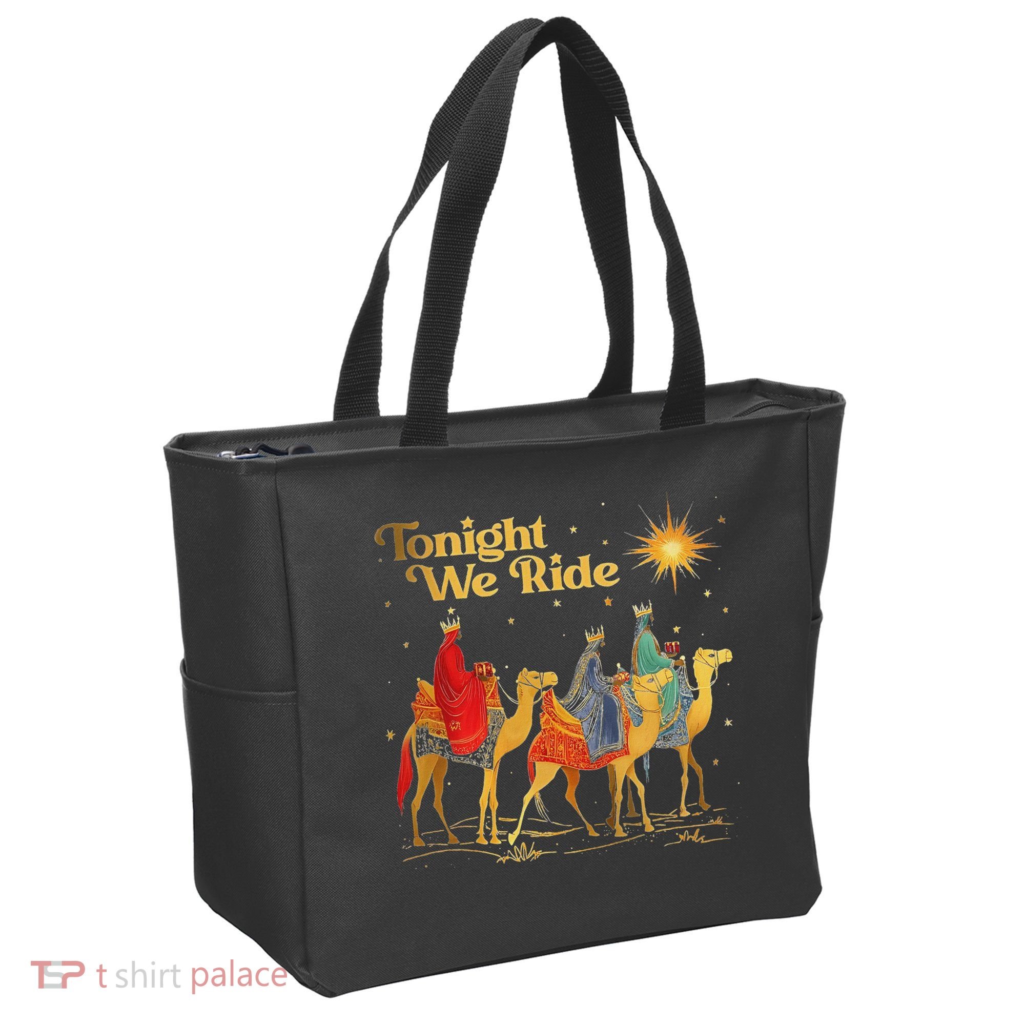 Tonight We Christmas Ride With Camel Ride Christian Tote Bag