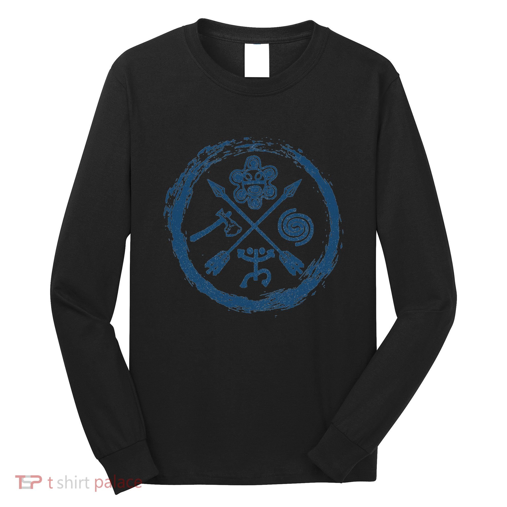 Taino Warrior Coqui Sun Puerto Rico Taina Boricua Boriken Long Sleeve Shirt